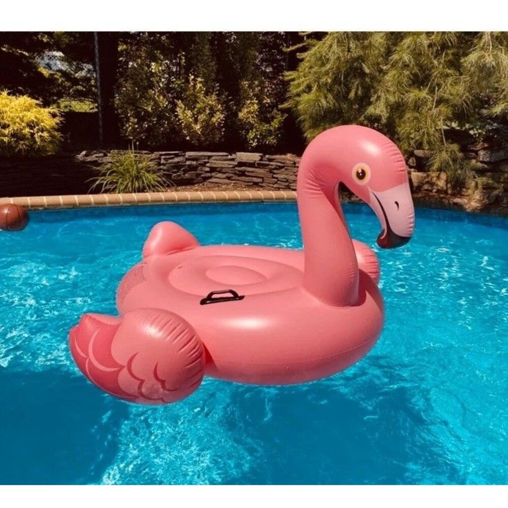 Bestway H2O Go Fancy Flamingo Ride-On Pool Beach Water Float Handles Inflatable